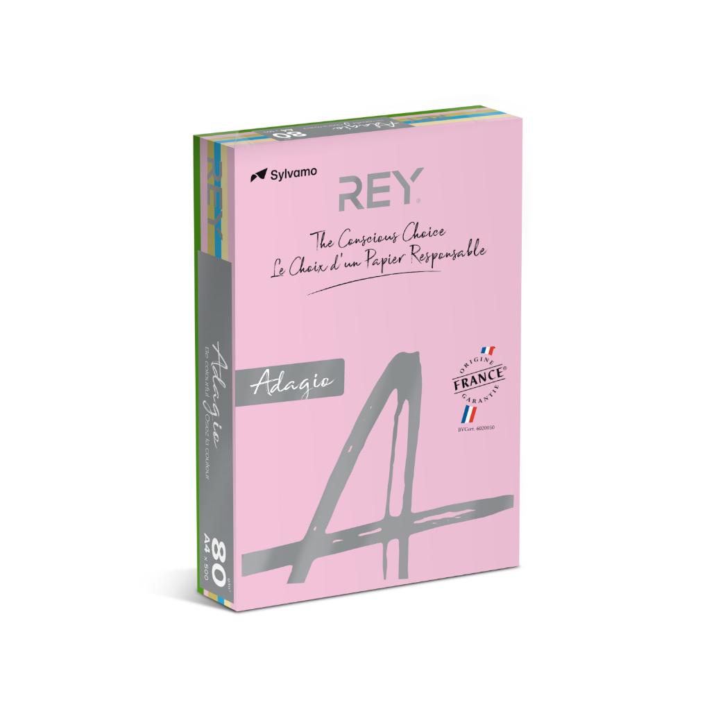 PAPEL A4 80GR ADAGIO RESMA SORTIDO SUAVE 5X100 = 500 FOLHAS IP