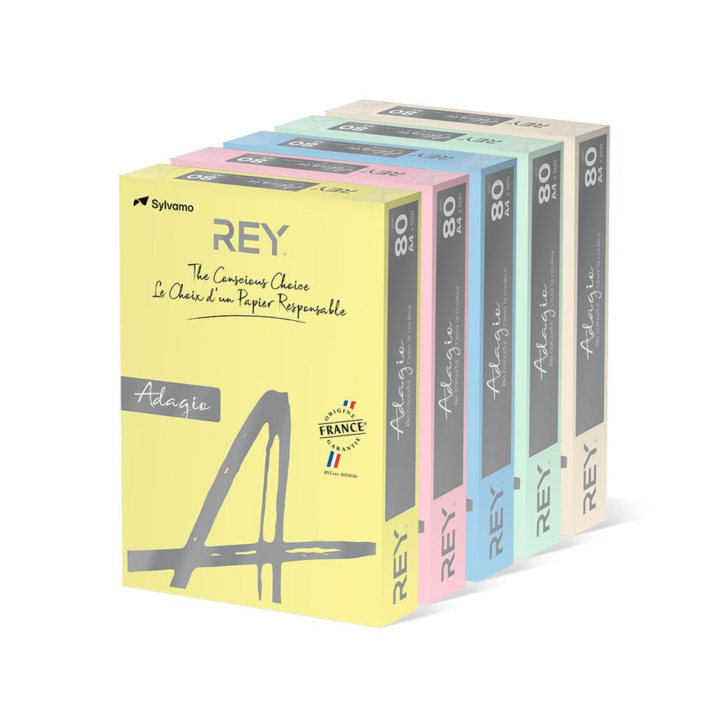 PAPEL A4 80GR ADAGIO RESMA SORTIDO SUAVE 5X100 = 500 FOLHAS IP 1