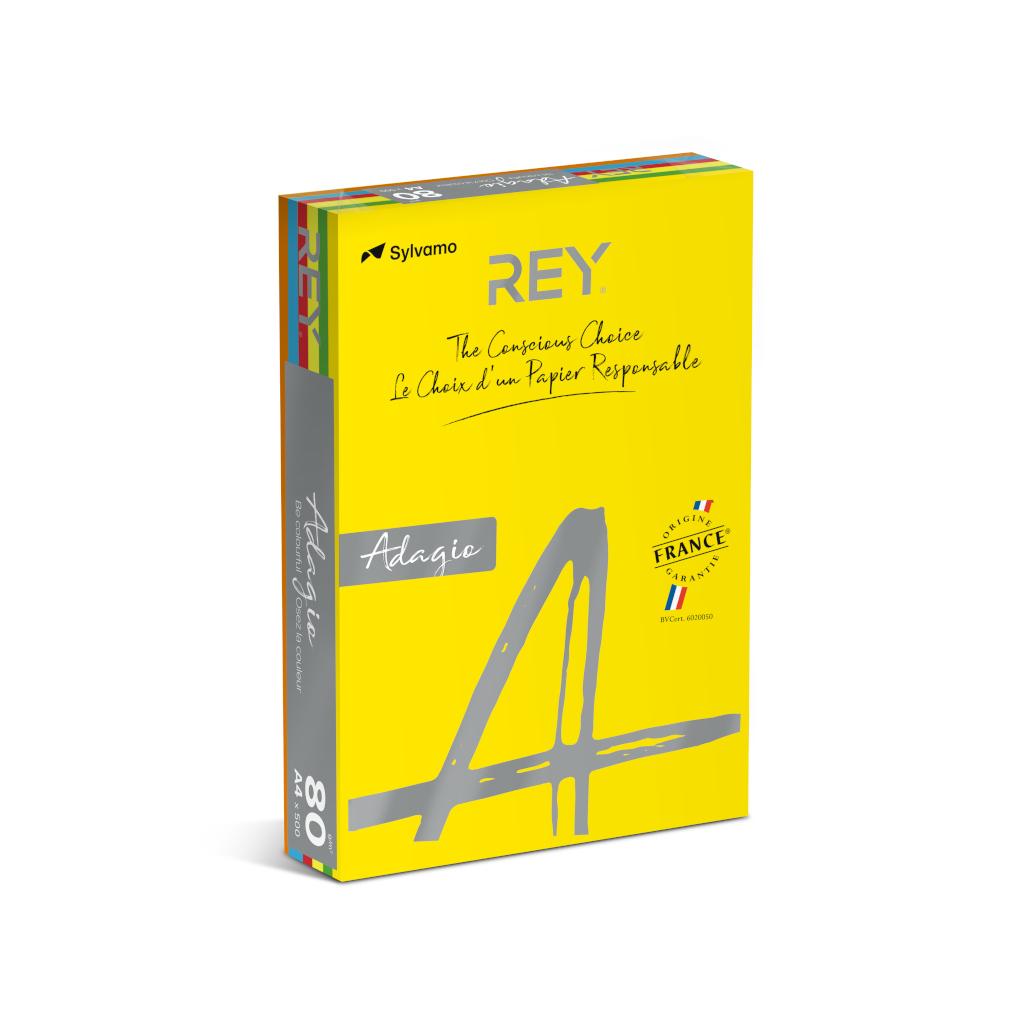 PAPEL A4 80GR ADAGIO RESMA SORTIDO INTENSO 5X100 = 500 FOLHAS IP 1