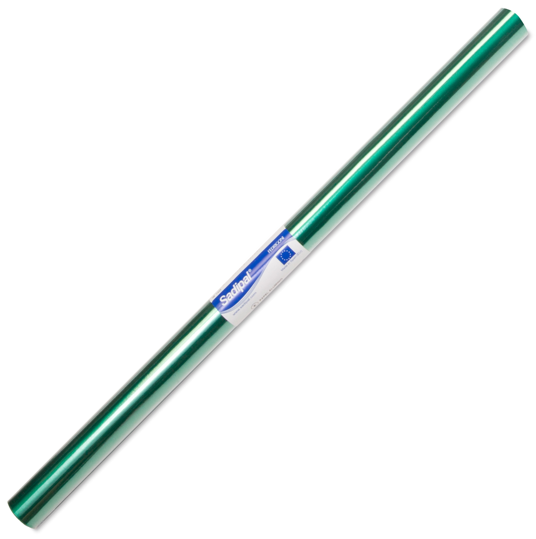 PAPEL CREPE ALUMÍNIO ROLO 50X250 VERDE 11403