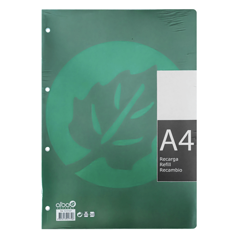 RECARGA A4 100 FOLHAS 100GR ALBAN LISO