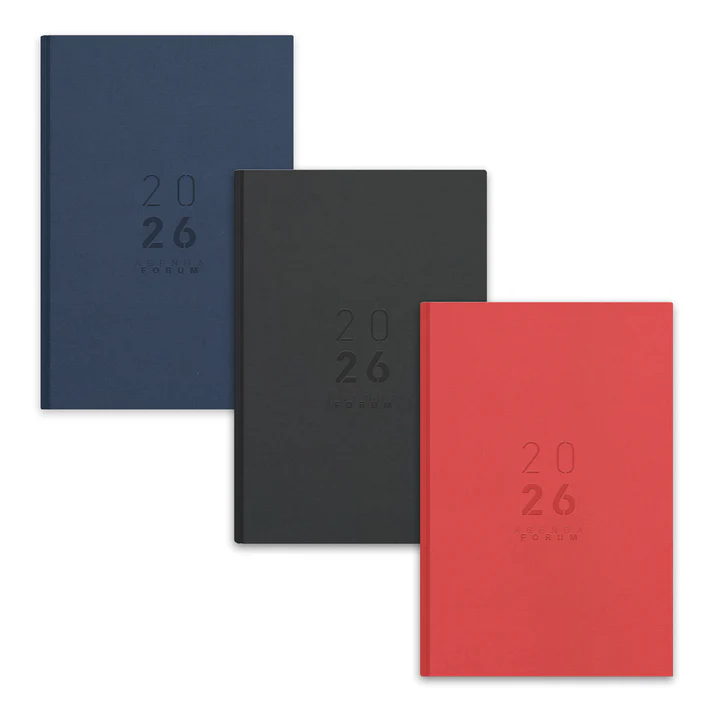 AGENDA SECRETÁRIA 2026 AMBAR FORUM 1DIA 147X210 CORES SORTIDAS