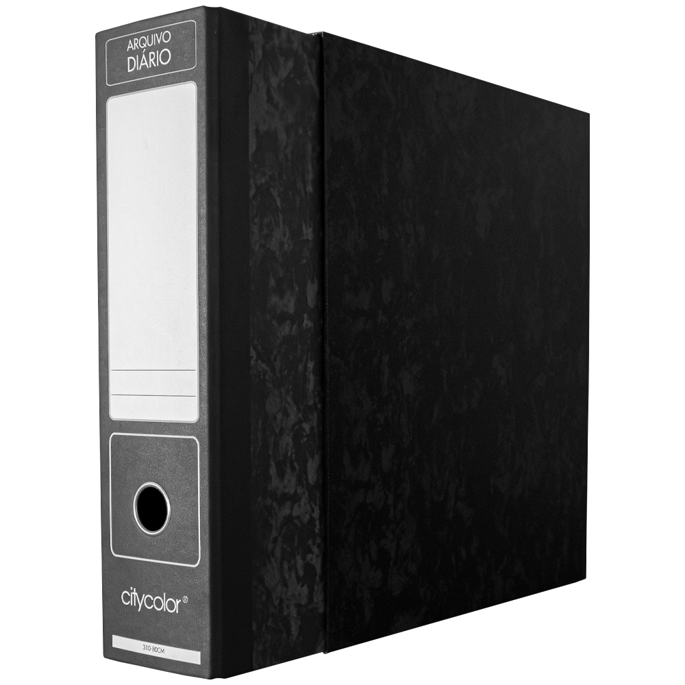 PASTA ARQUIVO CITYCOLOR TELA FORRADA 310-80MM C/CAIXA FIXA CC00006