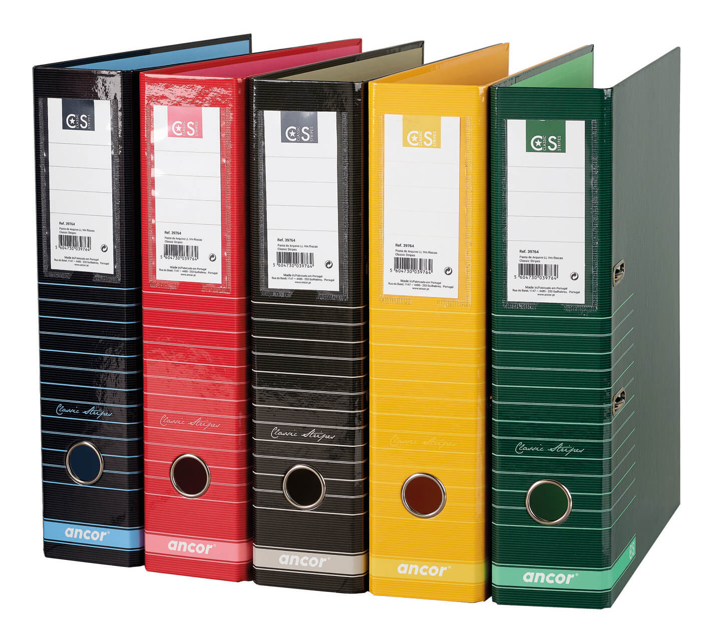 PASTA ARQUIVO ANCOR A4 L80 RISCAS CINZA