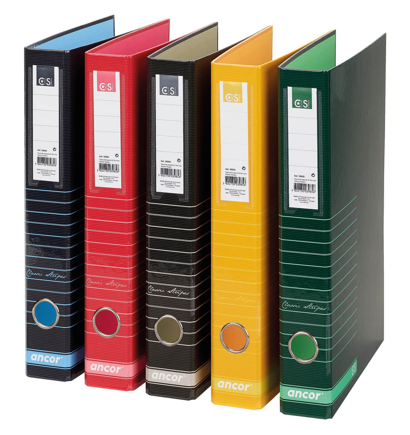 PASTA ARQUIVO ANCOR A4 L40 RISCAS AZUL