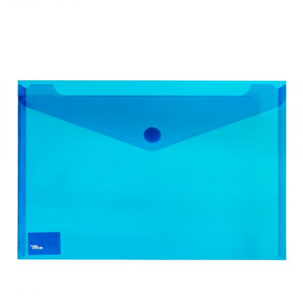 DOSSIER ENVELOPE A4 C/FECHO EM VELCRO 23.5X33.5CM AZUL FI70566