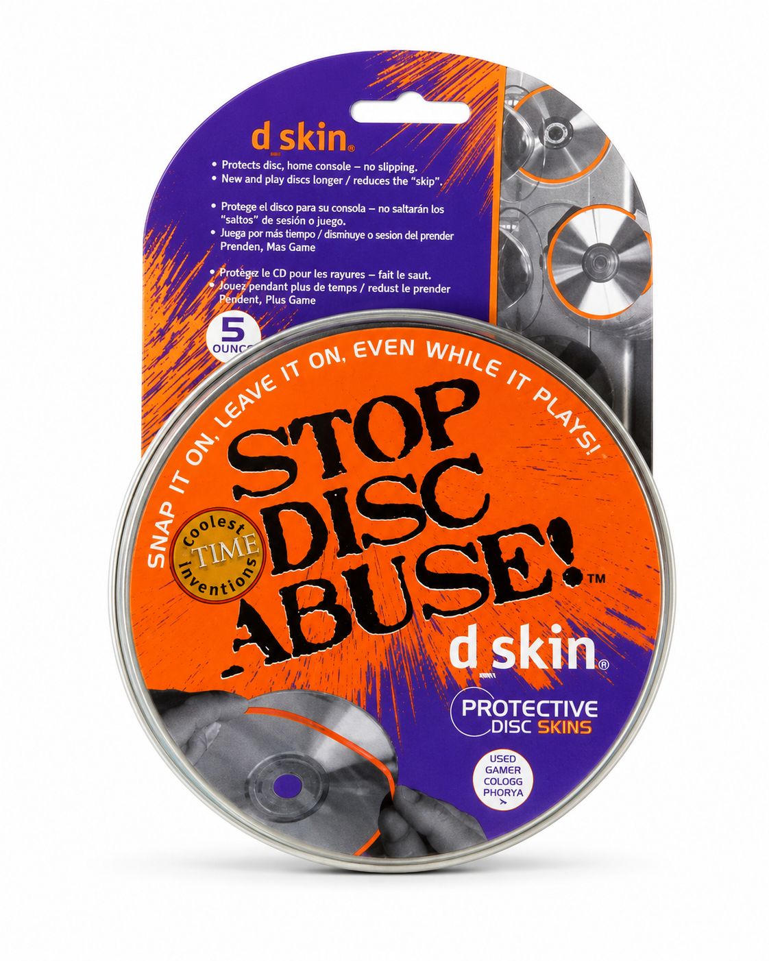PELICULA PROTETORA CD/DVD ANTI-RISCO NÃO PRECISA REMOVER PACK C/5 D-SKIN