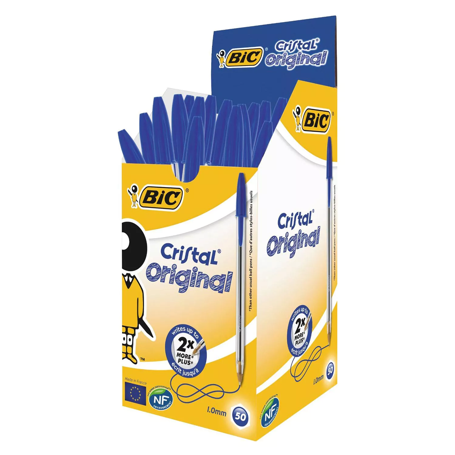 ESFEROGRÁFICA BIC MÉDIA CRISTAL AZUL 8373609 2