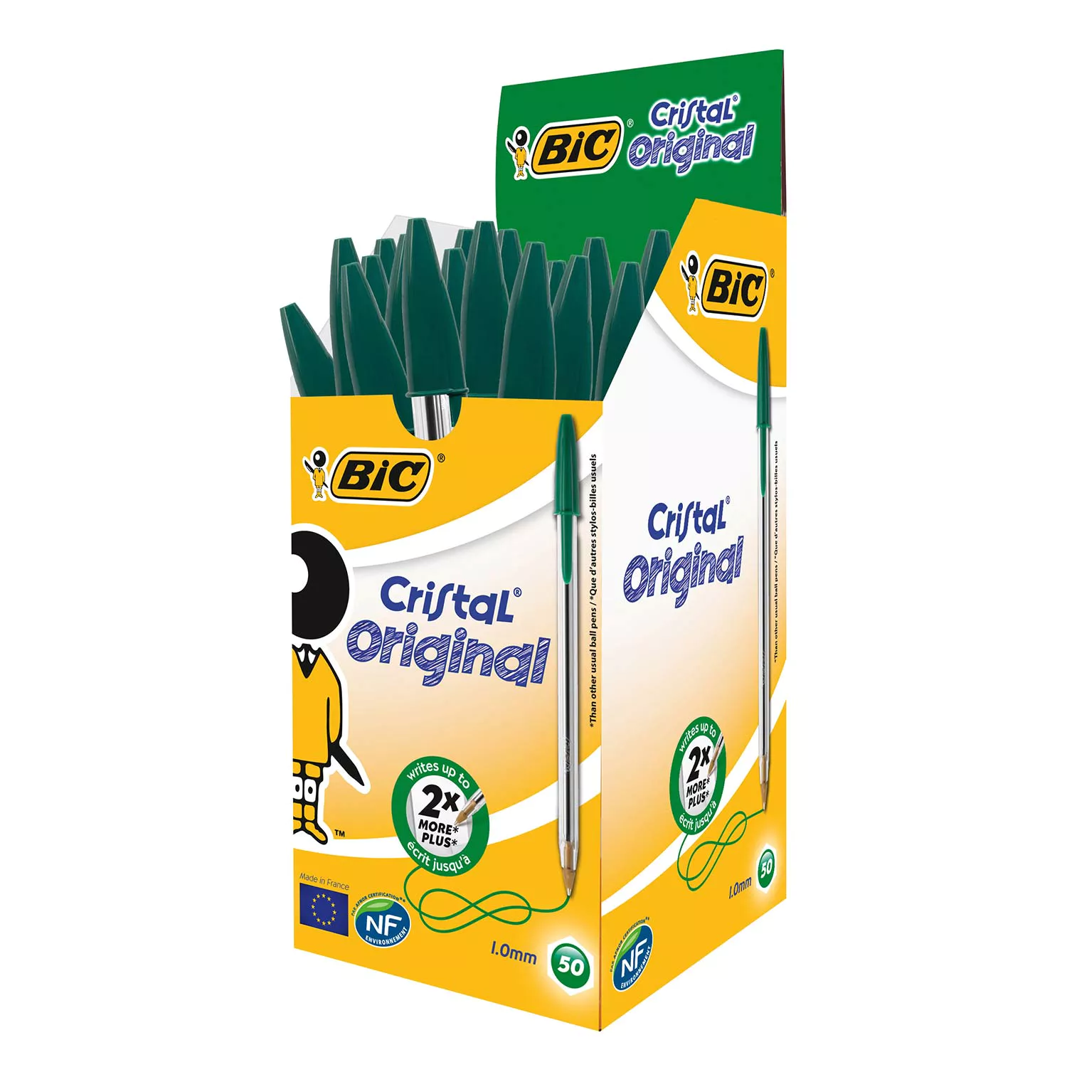 ESFEROGRÁFICA BIC MÉDIA CRISTAL VERDE 8373629 2
