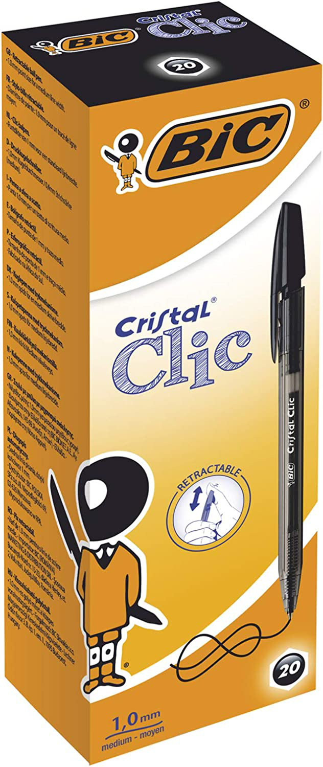 ESFEROGRÁFICA BIC CRISTAL CLIC PRETA 850732 1