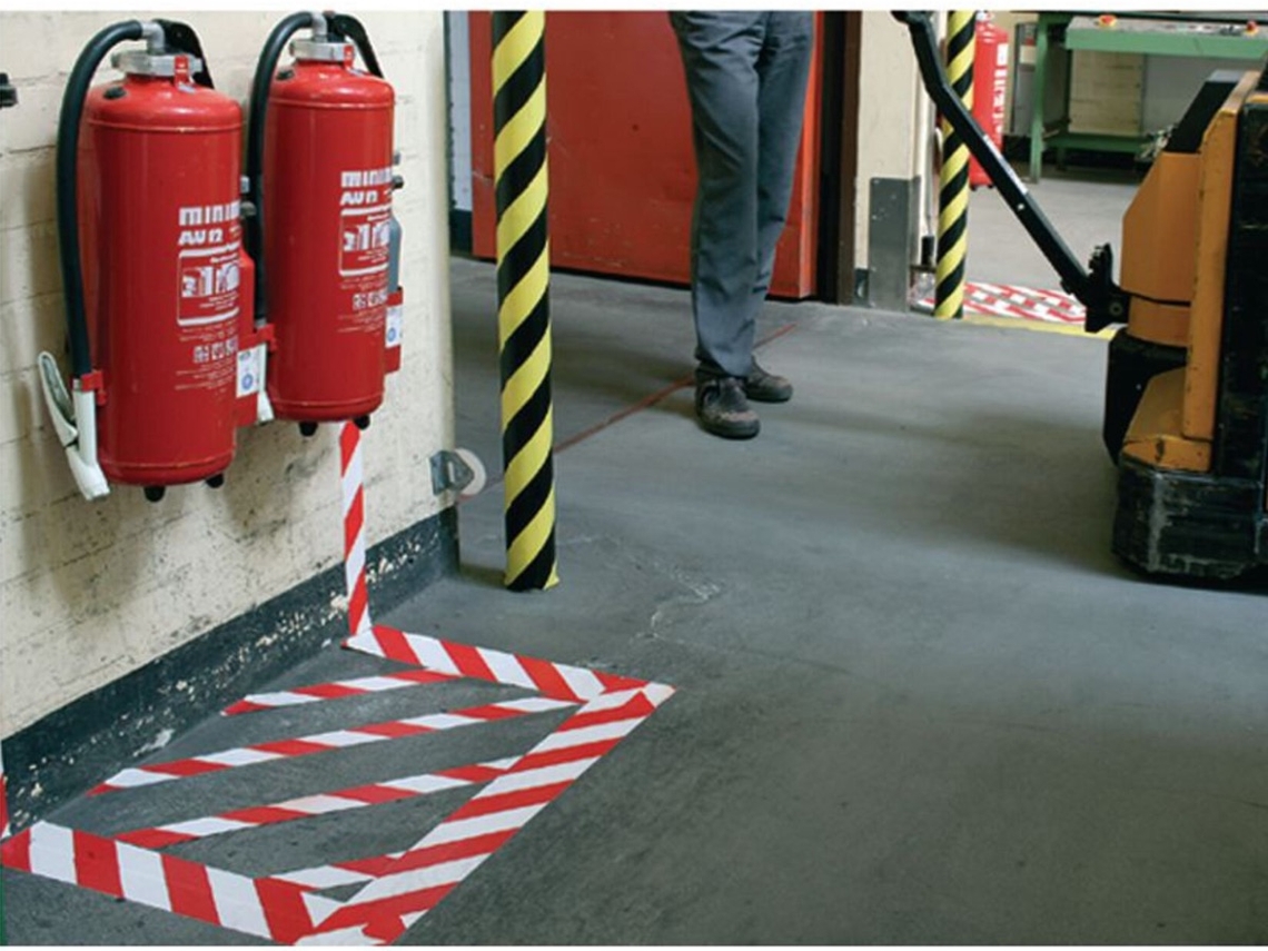 FITA ADESIVA PP ROLO 50MMX66M P/ MARCAÇÃO VERMELHO/BRANCO TESA 58134-00000-00 0