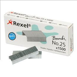 AGRAFES REXEL BAMBI Nº25 - CX1500