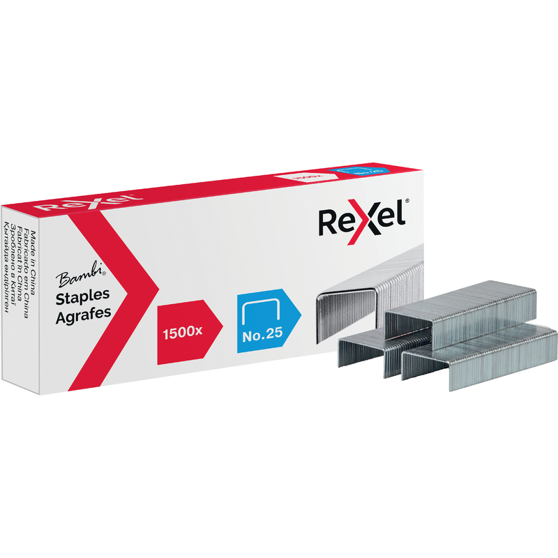 AGRAFES REXEL BAMBI Nº25 - CX1500