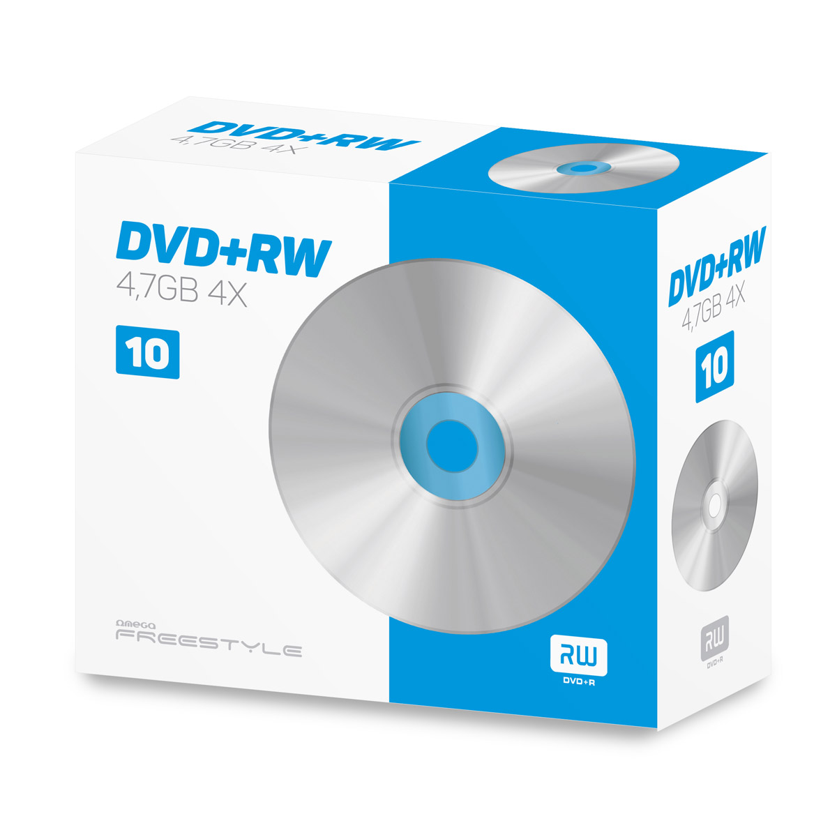 DVD+RW 4.7GB 4X OMEGA SLIM CASE*10 OMDFRW4S+ 56705