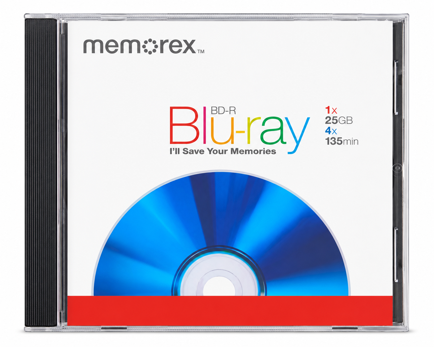 PACK C/01 BD-R BLU-RAY 25GB 4X 135´ MEMOREX 00777