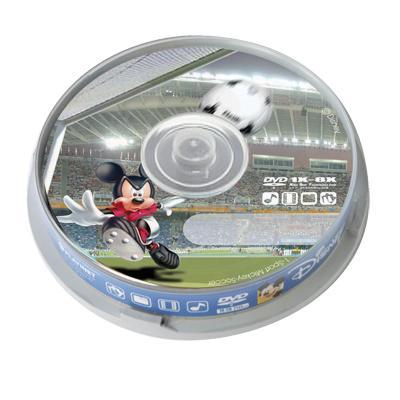 DVD-R 4.7GB 8X DISNEY MICKEY FOOTBALL CAKE*10