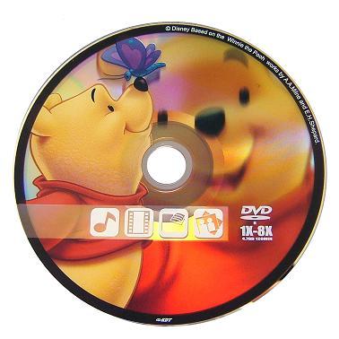 DVD-R 4.7GB 8X DISNEY WINNIE POOH CAKE*10 DD2