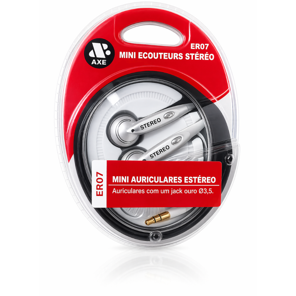 HEADPHONES AURICULAR STEREO JACK OURO Ø3.5 60mW/98dB/22-32? ER07 99997