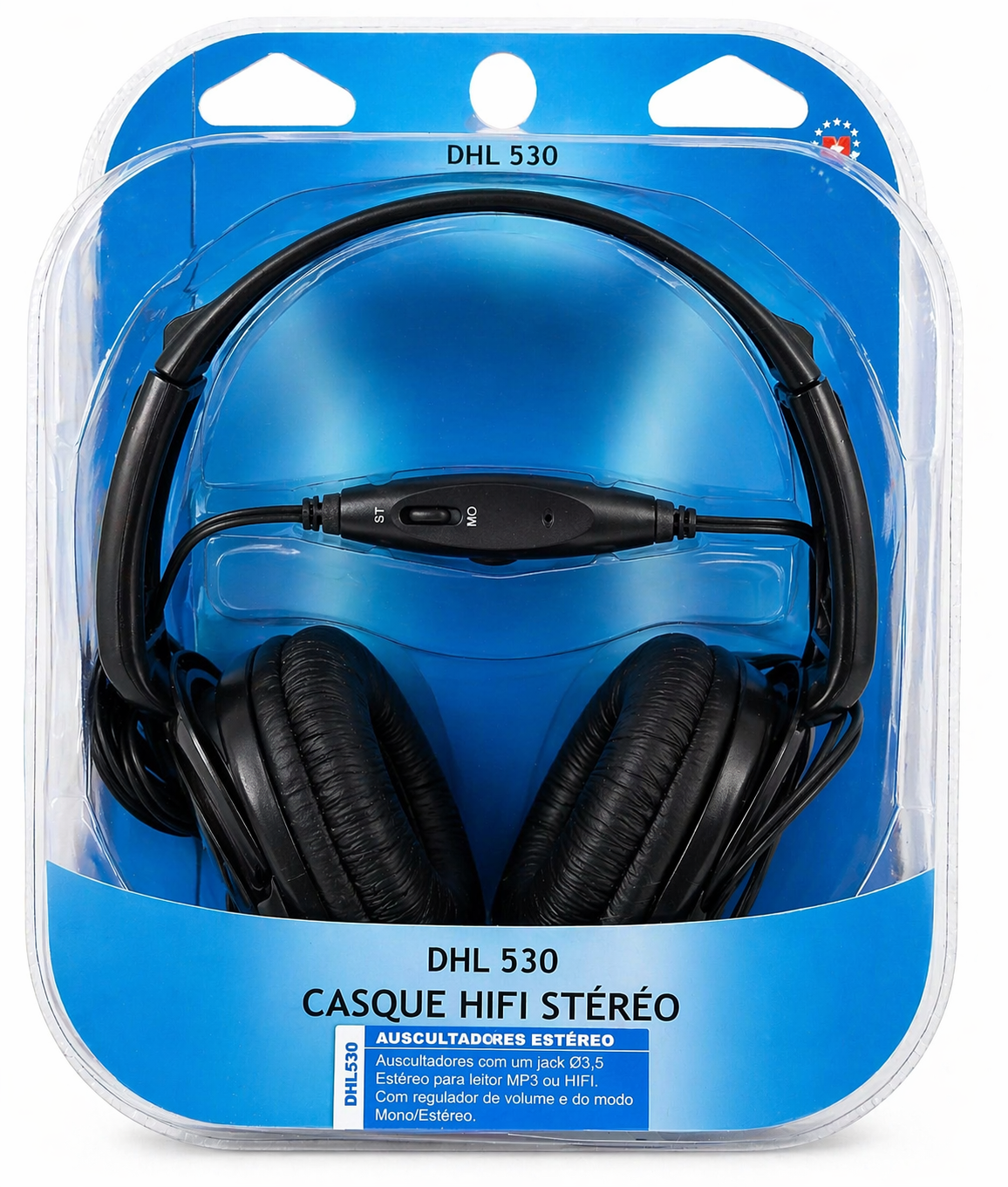 HEADPHONES HI-FI MONO/STEREO C/VOLUME Ø3.5 100mW/105dB/32? D2 DHL530 60038