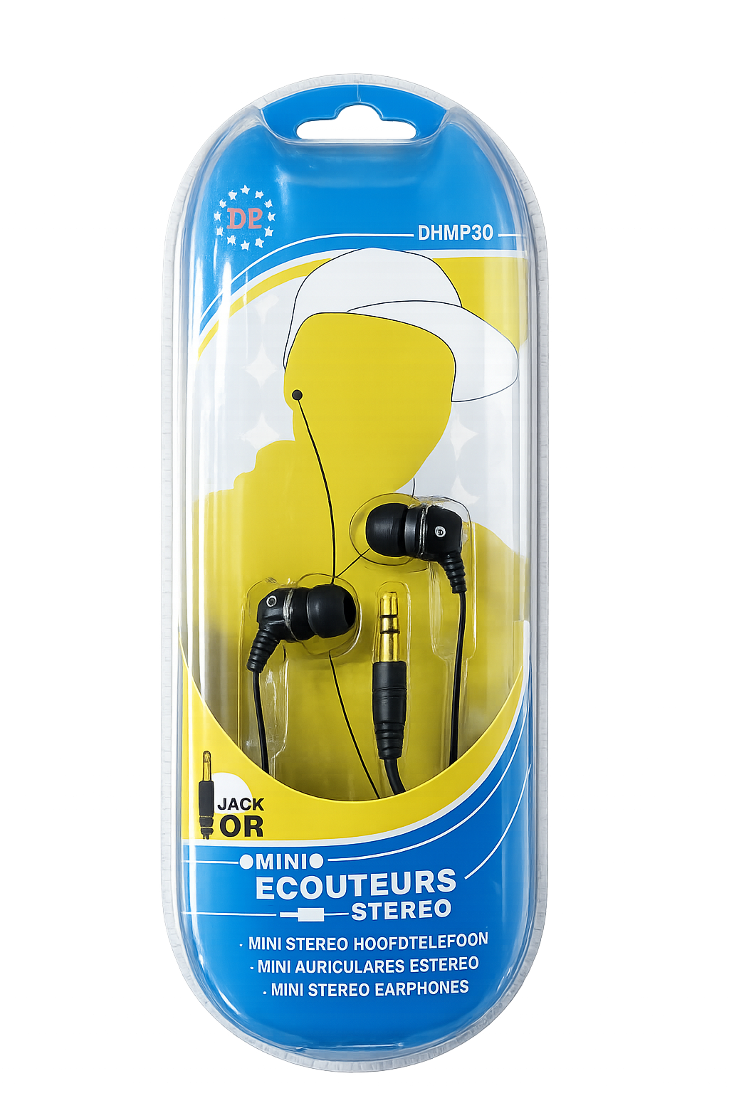 HEADPHONES AURICULAR STÉREO JACK OURO Ø3.5 60mW/115dB/32? D2 DHMP30