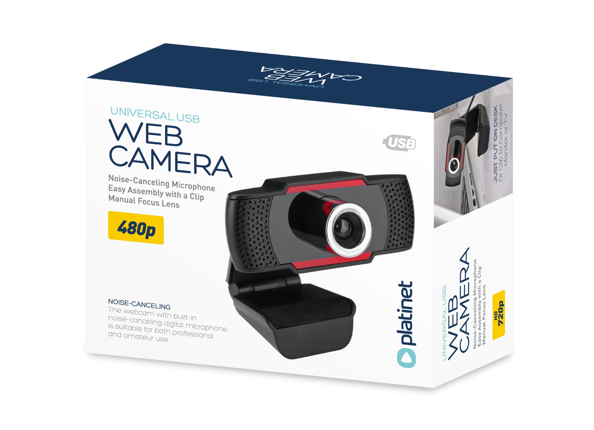 WEBCAM PLATINET 480P BUILT IN DIGITAL MICROPHONE PCWC480 1