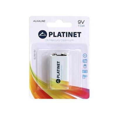 PILHA LR61 ALCALINA 9V - PACK C/1 PILHA OMEGA PLATINET PMBL6LR61B 43734