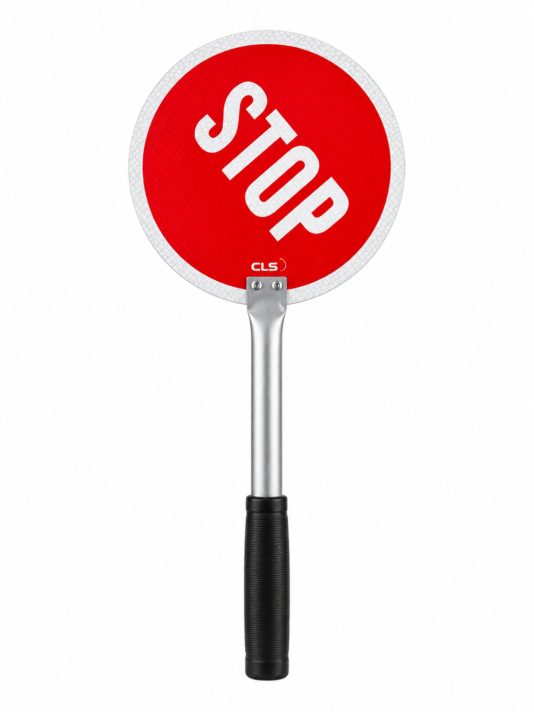 RAQUETES SINALIZAÇÃO TRÁFEGO/PEÕES ALUMÍNIO FLÚOR VERDE/VERMELHO STOP 13001303UC 0