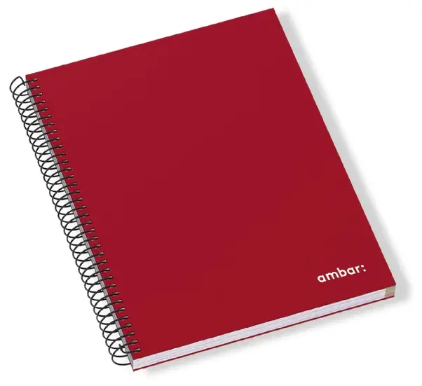 CADERNO CAPA DURA A5 AMBAR IDEAS 120FOLHAS 70G ESPIRAL PAUTADO SORTIDO 3