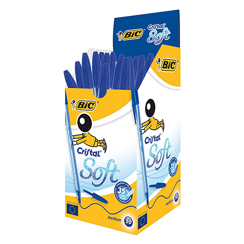 ESFEROGRÁFICA BIC MÉDIA CRISTAL SOFT AZUL 33990/951434 1