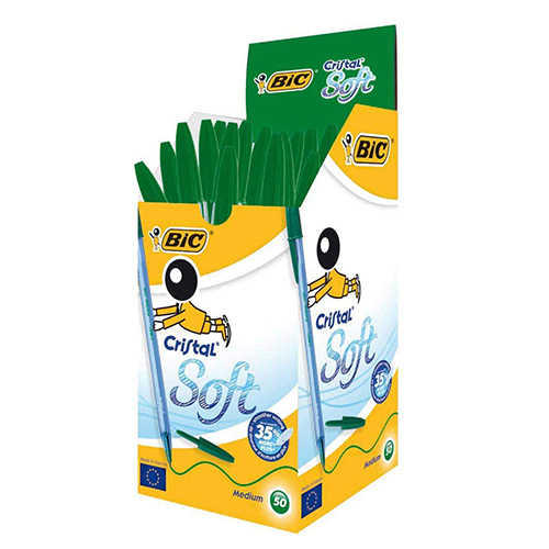 ESFEROGRÁFICA BIC MÉDIA CRISTAL SOFT VERDE 33993 0