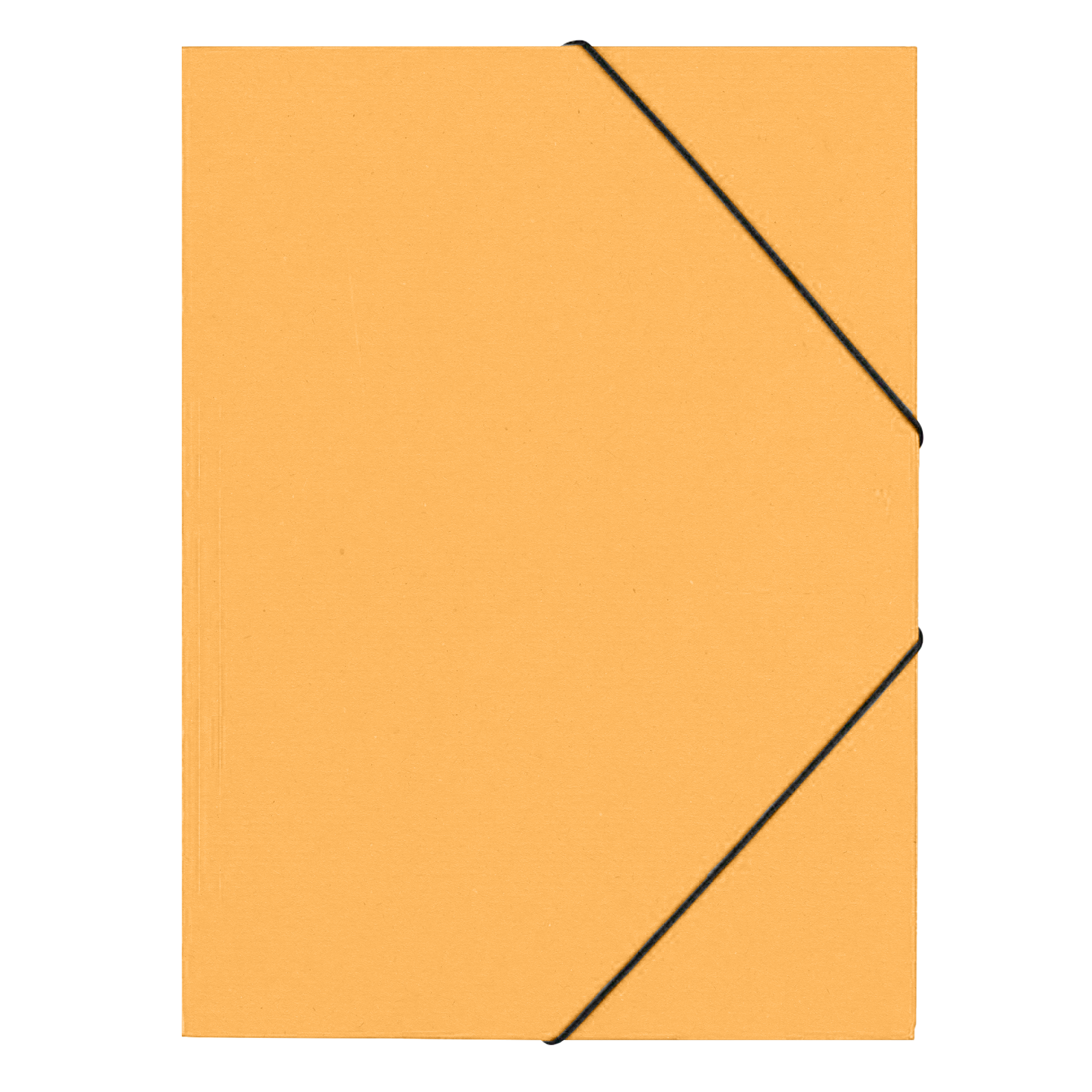 CAPA COM ABAS&ELÁSTICO A4 COMERCIAL CARTOLINA 350GR LARANJA CITY00152