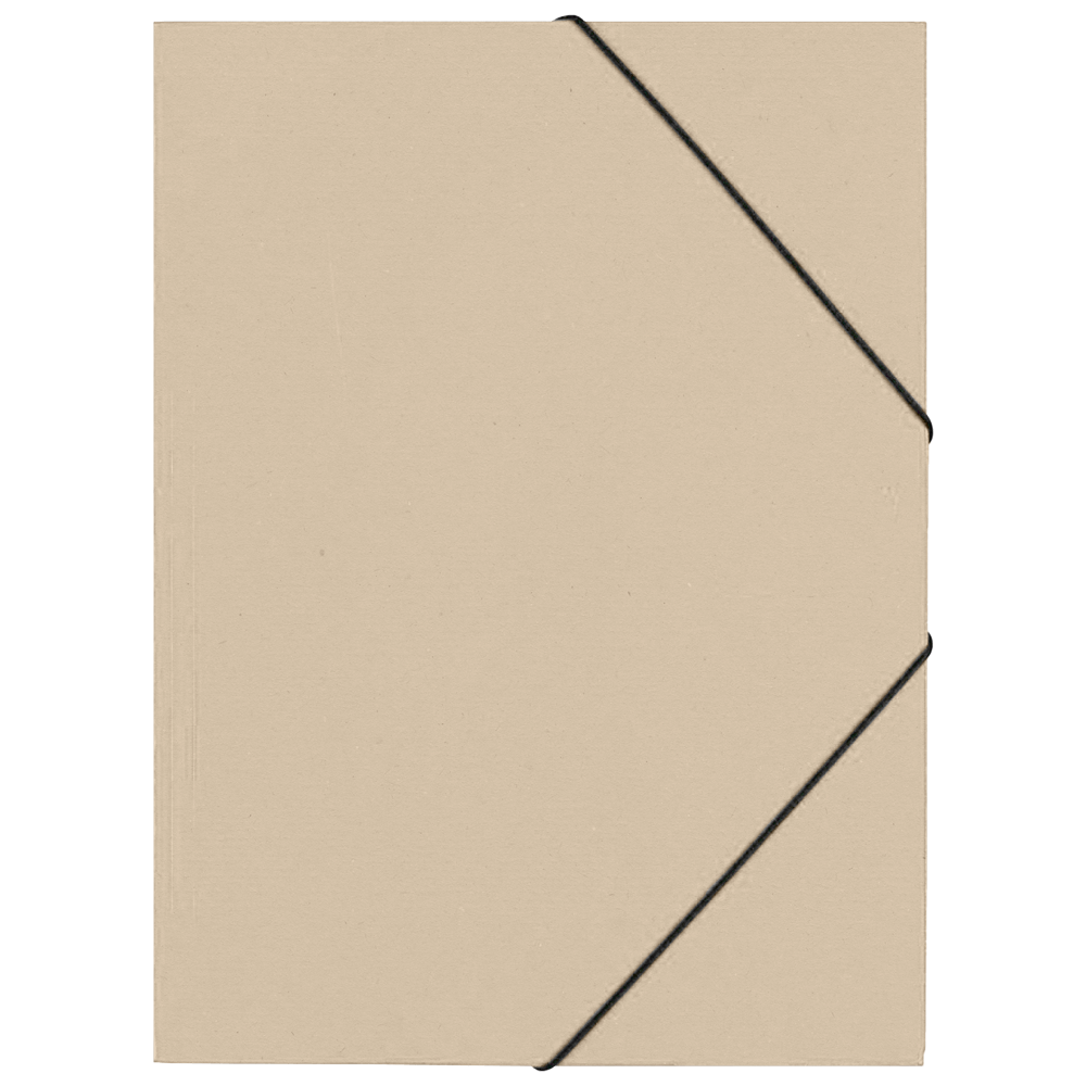 CAPA COM ABAS&ELÁSTICO A4 ALMAÇO CARTOLINA 350GR CREME CITY00161