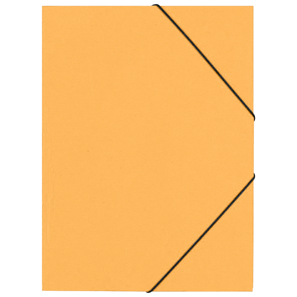 CAPA COM ABAS&ELÁSTICO A3 CARTOLINA 350GR LARANJA CITY00172 0