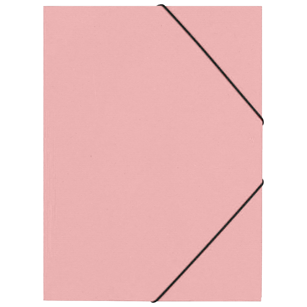 CAPA COM ABAS&ELÁSTICO A3 CARTOLINA 350GR ROSA CITY00173