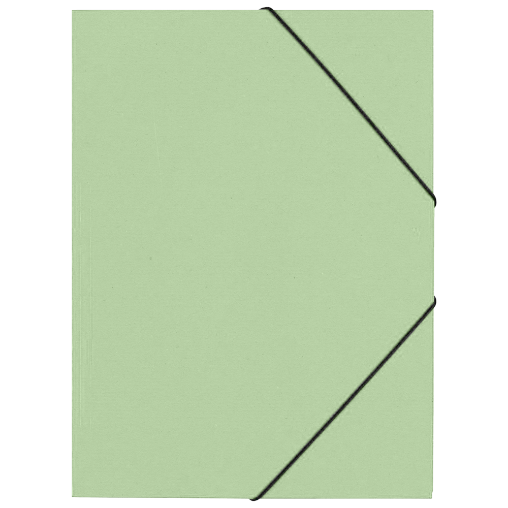 CAPA COM ABAS&ELÁSTICO A3 CARTOLINA 350GR VERDE CITY00174