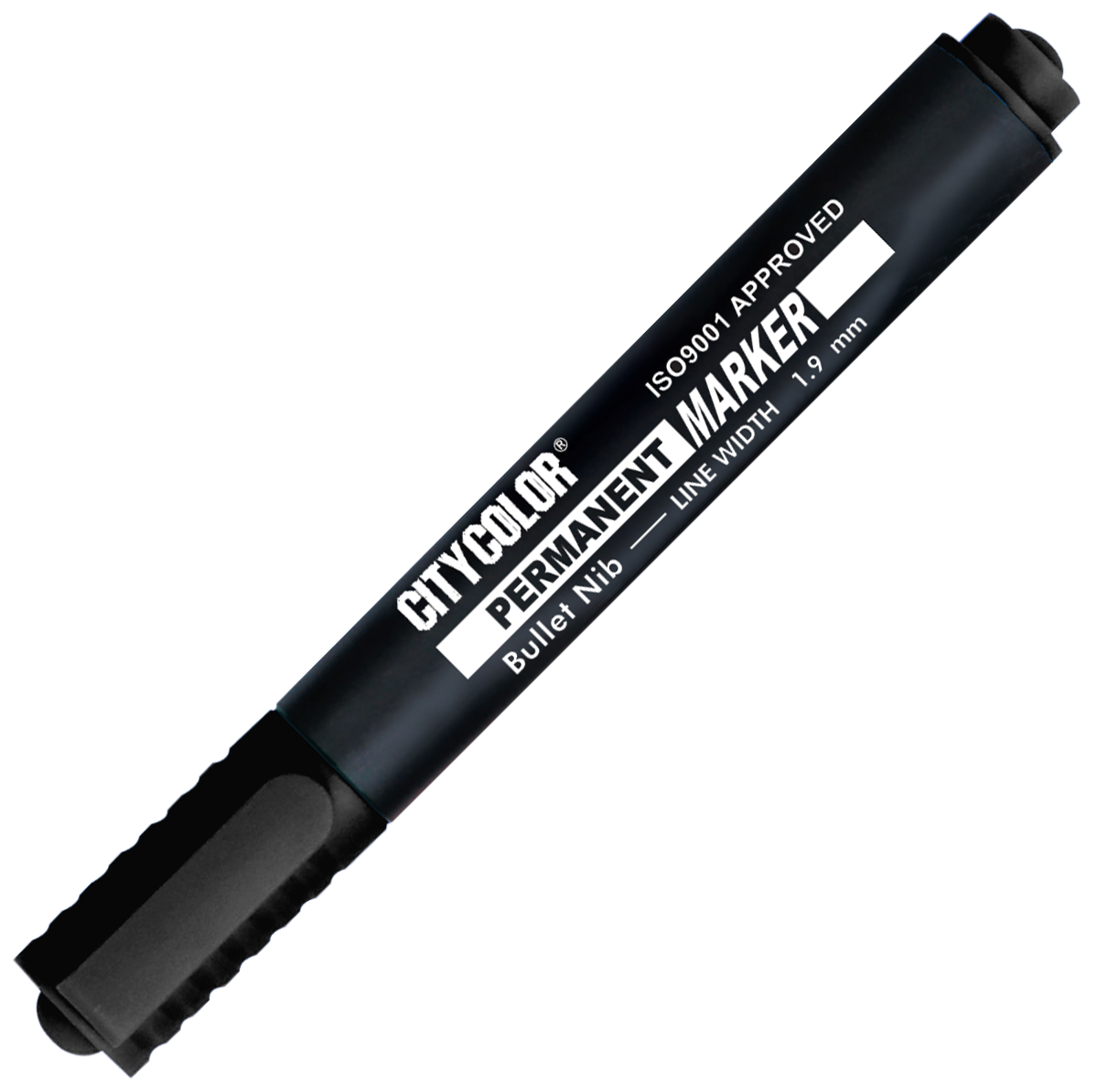 MARCADOR TINTA PERMANENTE CITYCOLOR PRETO