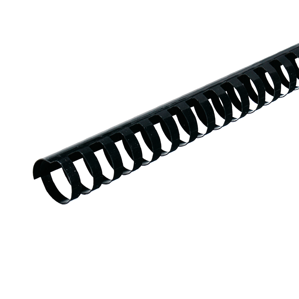 ARGOLA PLÁSTICA ENCADERNAÇÃO 28MM 201-240FOLHAS CAIXA C/50 PRETA