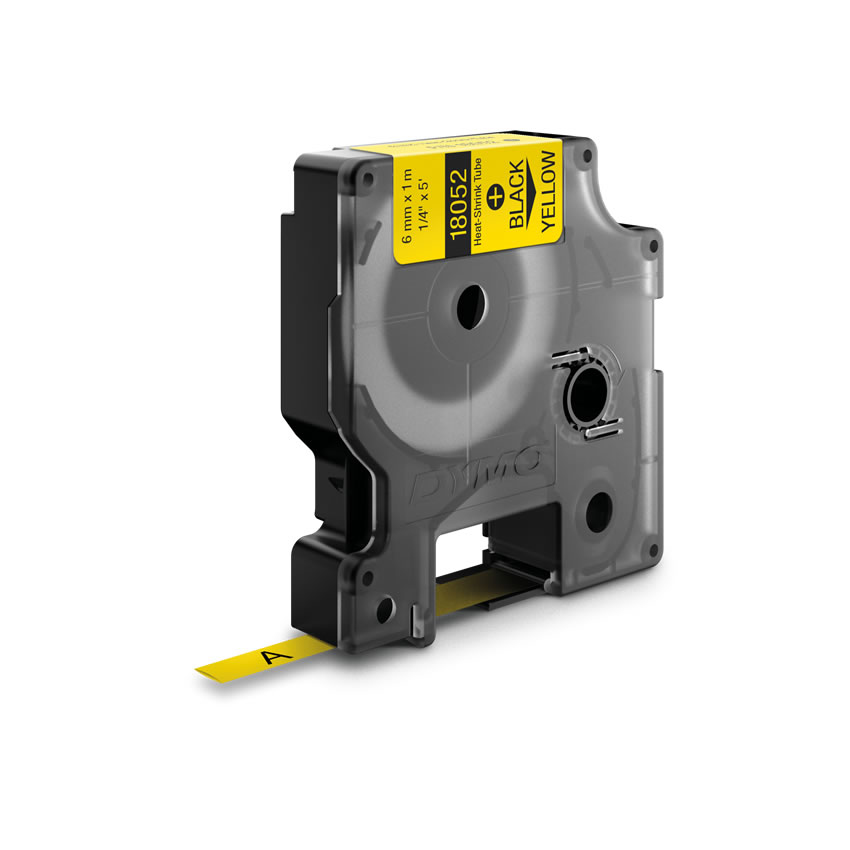 FITA DYMO 18052 RHINO TERMORRETRÁTIL 6MM ID1-6 AMARELO 1