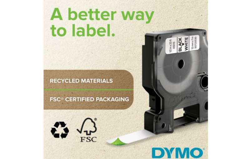FITA DYMO 40910 D1 9MMX7M PRETO>TRANSPARENTE S0720670 2