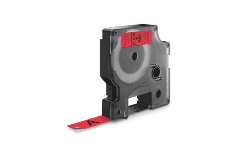 FITA DYMO 45017 D1 12MMX7M PRETA>VERMELHA S0720570 7
