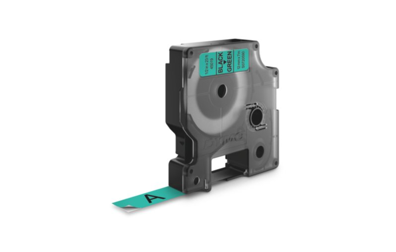 FITA DYMO 45019 D1 12MMX7M PRETA>VERDE S0720590 7