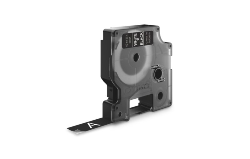 FITA DYMO 45021 D1 12MMX7M BRANCA>PRETA S0720610 2