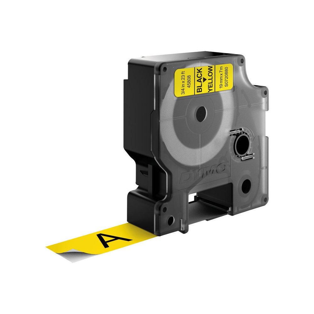 FITA DYMO 45218 D1 19MMX7M PRETO>AMARELO 0