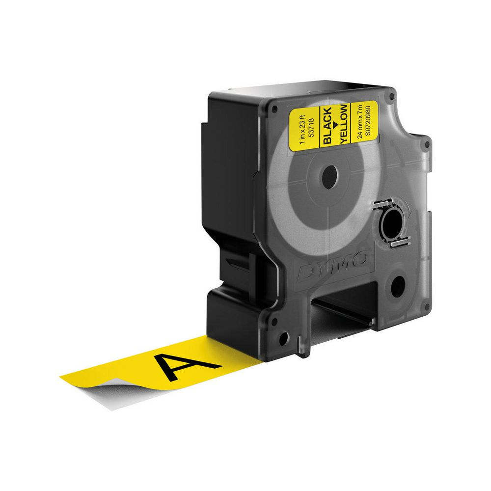 FITA DYMO 53718 D1 24MMX7MT PRETO>AMARELO S0720980 3