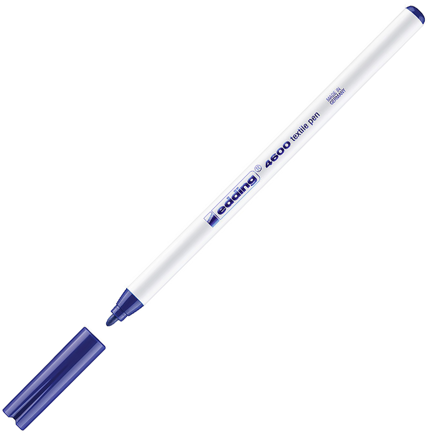 MARCADOR EDDING 4600 TÊXTIL & T-SHIRT AZUL 03 0