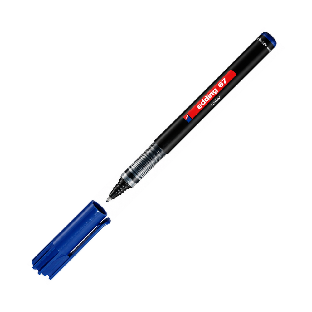MARCADOR EDDING 67 PRECISE METALIC ROLLER 0.4MM AZUL