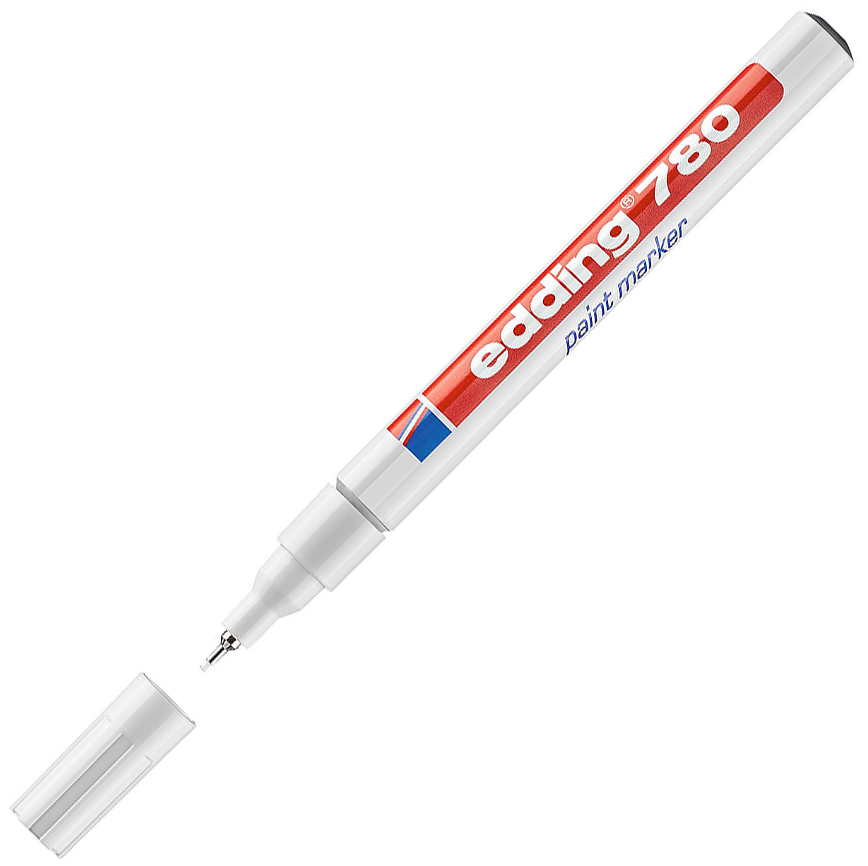 MARCADOR EDDING 780 PAIT MARKER BRANCO 49