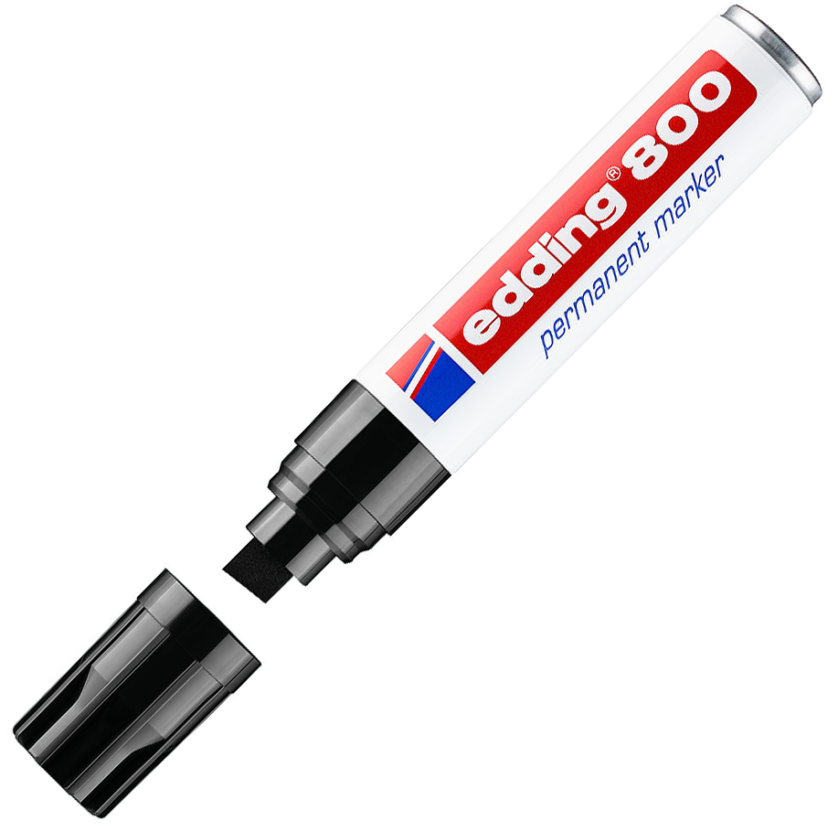 MARCADOR EDDING 800 TINTA PERMANENTE PRETO