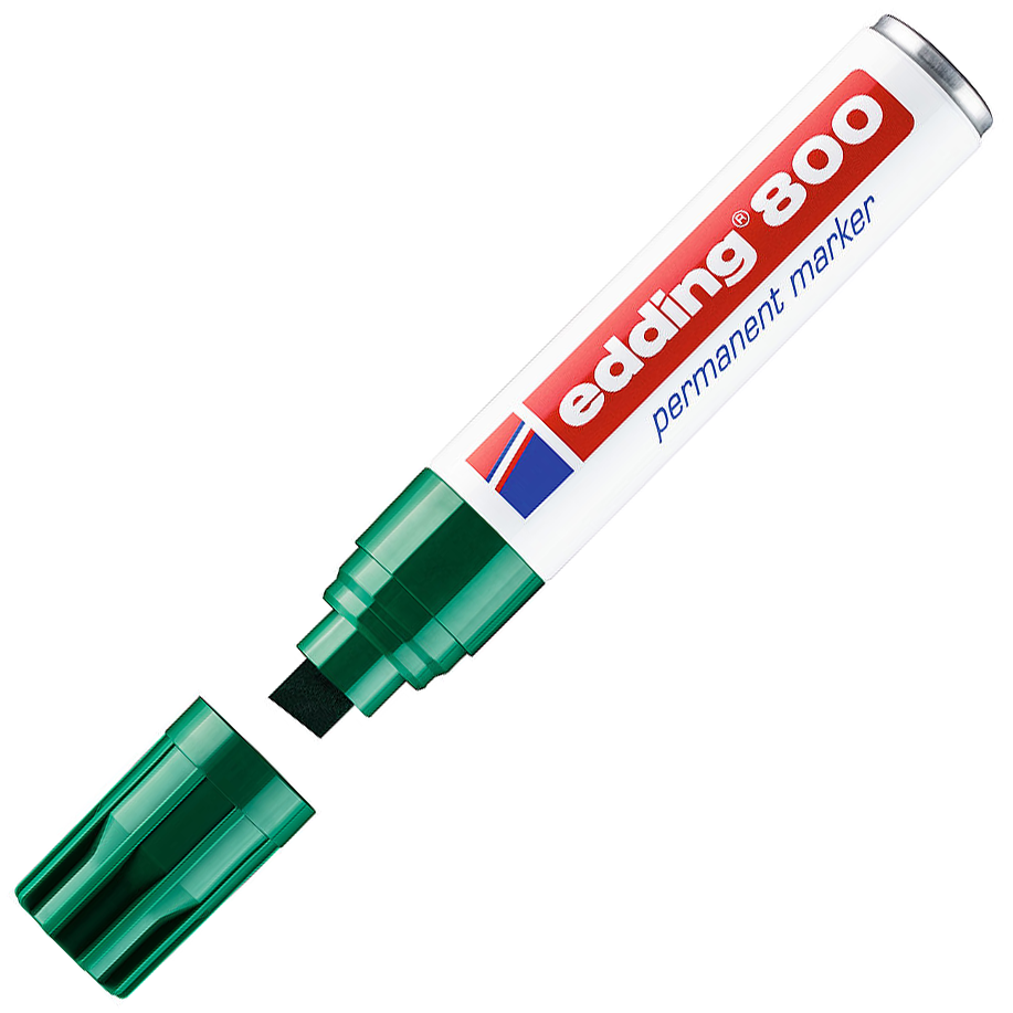 MARCADOR EDDING 800 TINTA PERMANENTE VERDE 1
