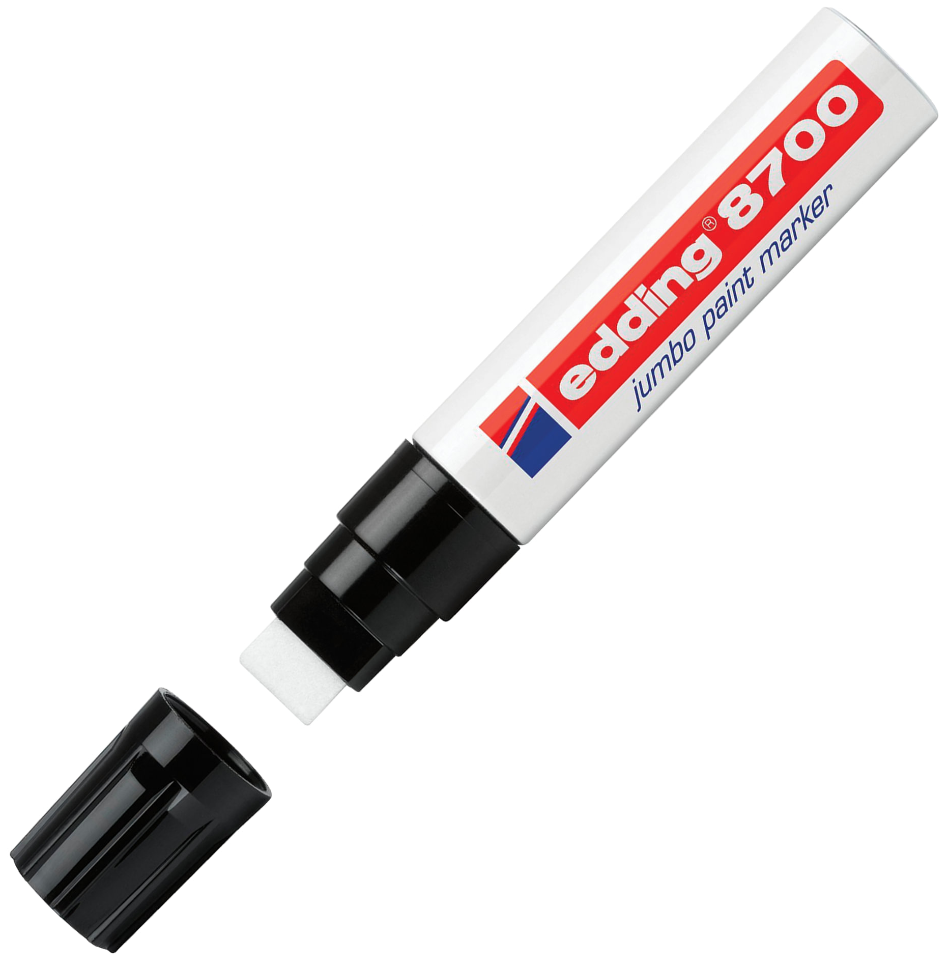 MARCADOR EDDING 8700 TINTA PERMANENTE PONTA 5-18MM BRANCO 49 1